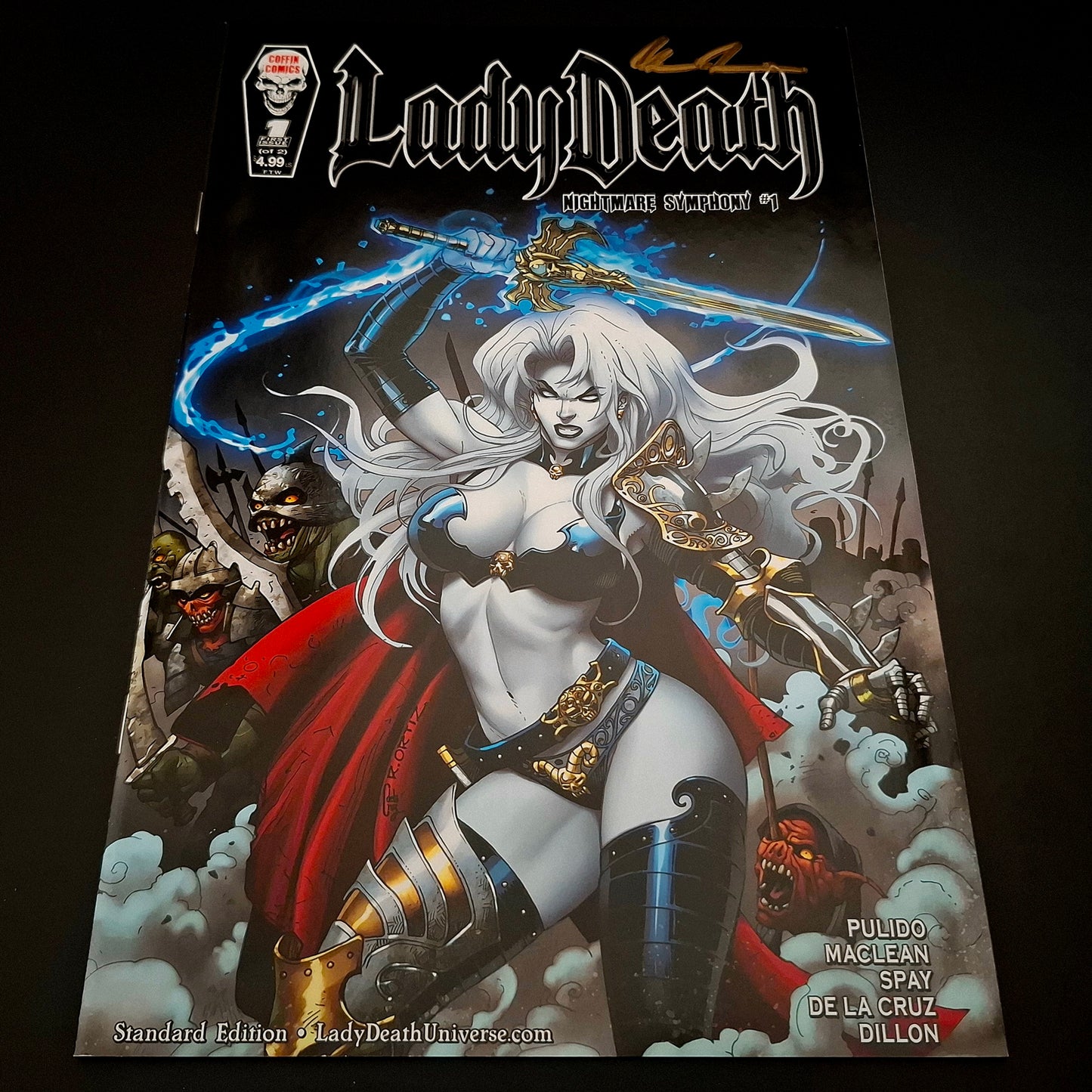 Lady Death : Nightmare Symphony #1 + Signature de Brian Pulido (COA)