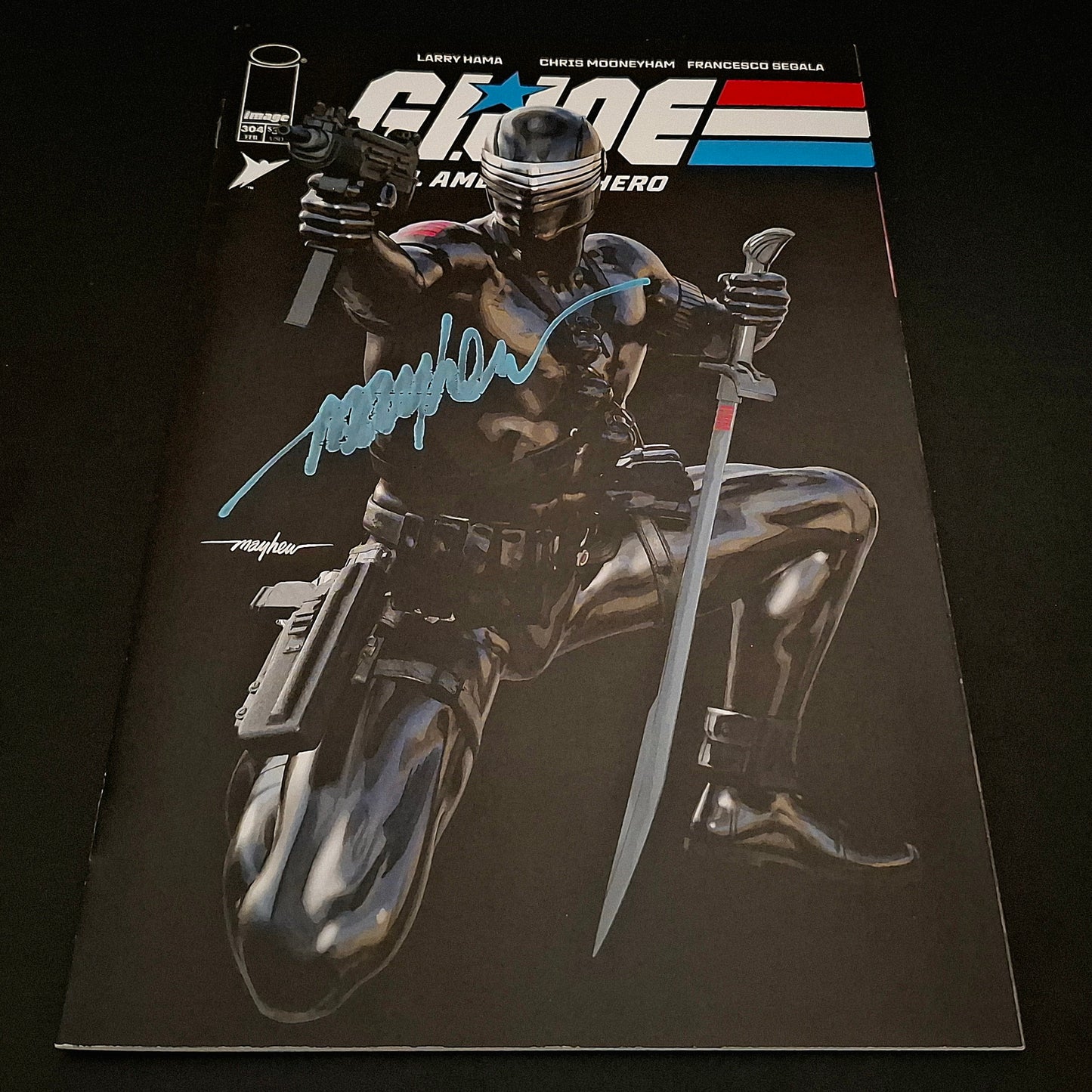 GI JOE #304 variant cover exclusive + Signature de Mike Mayhew (COA)