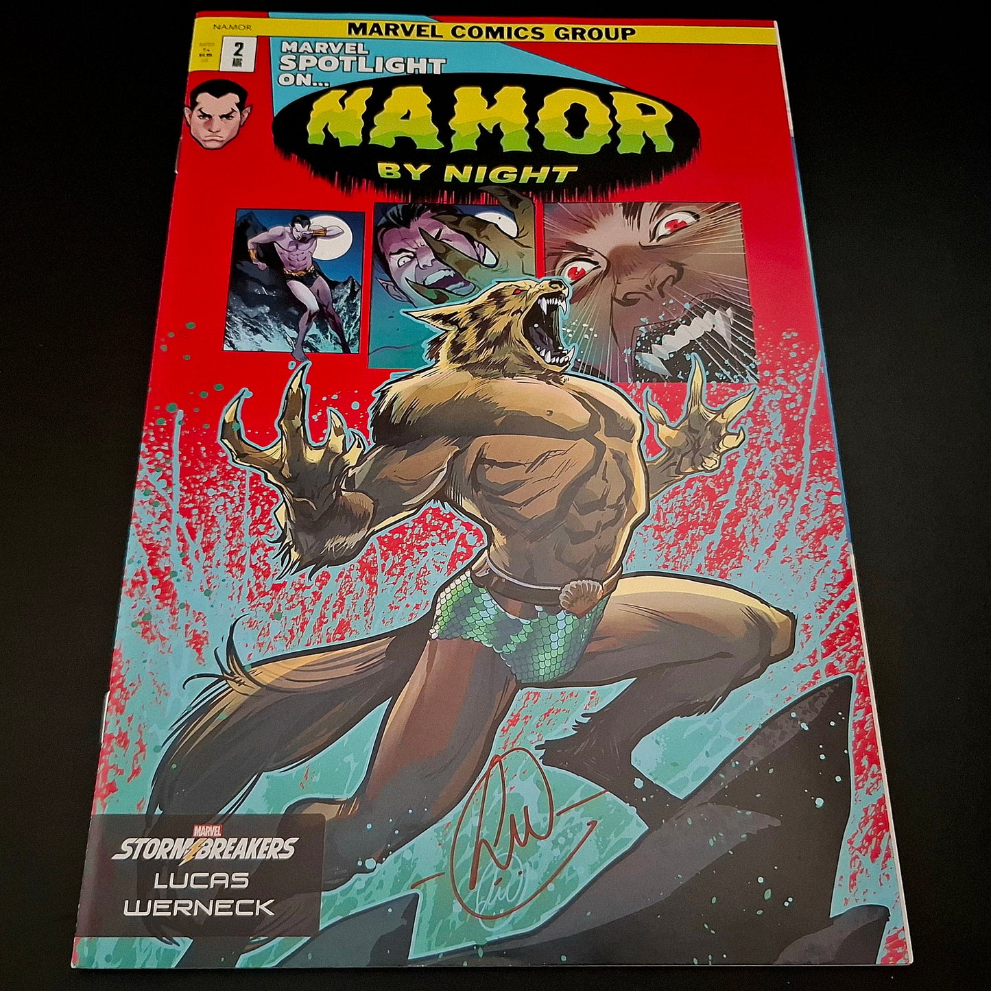 Namor #2 variant cover + Signature de Lucas Werneck (COA)