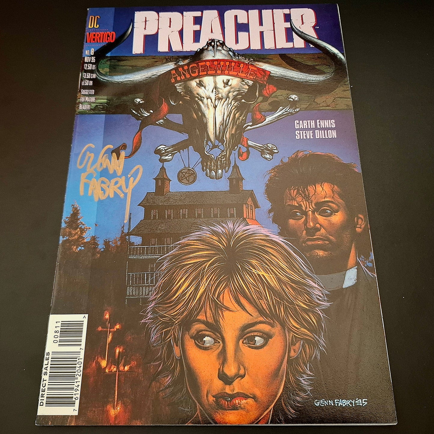 Preacher #8 + Signature de Glenn Fabry (COA)