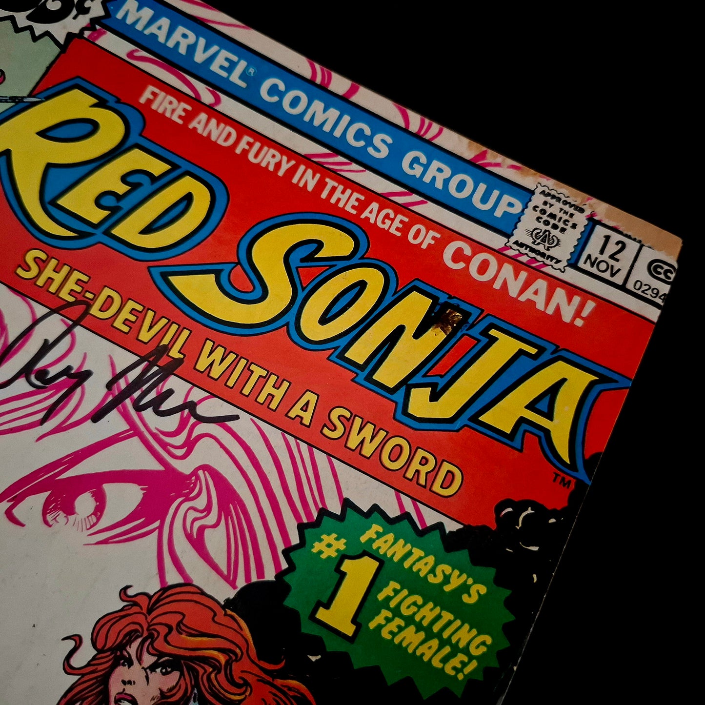Red Sonja : She-Devil with a sword #12 + Signature de Roy Thomas