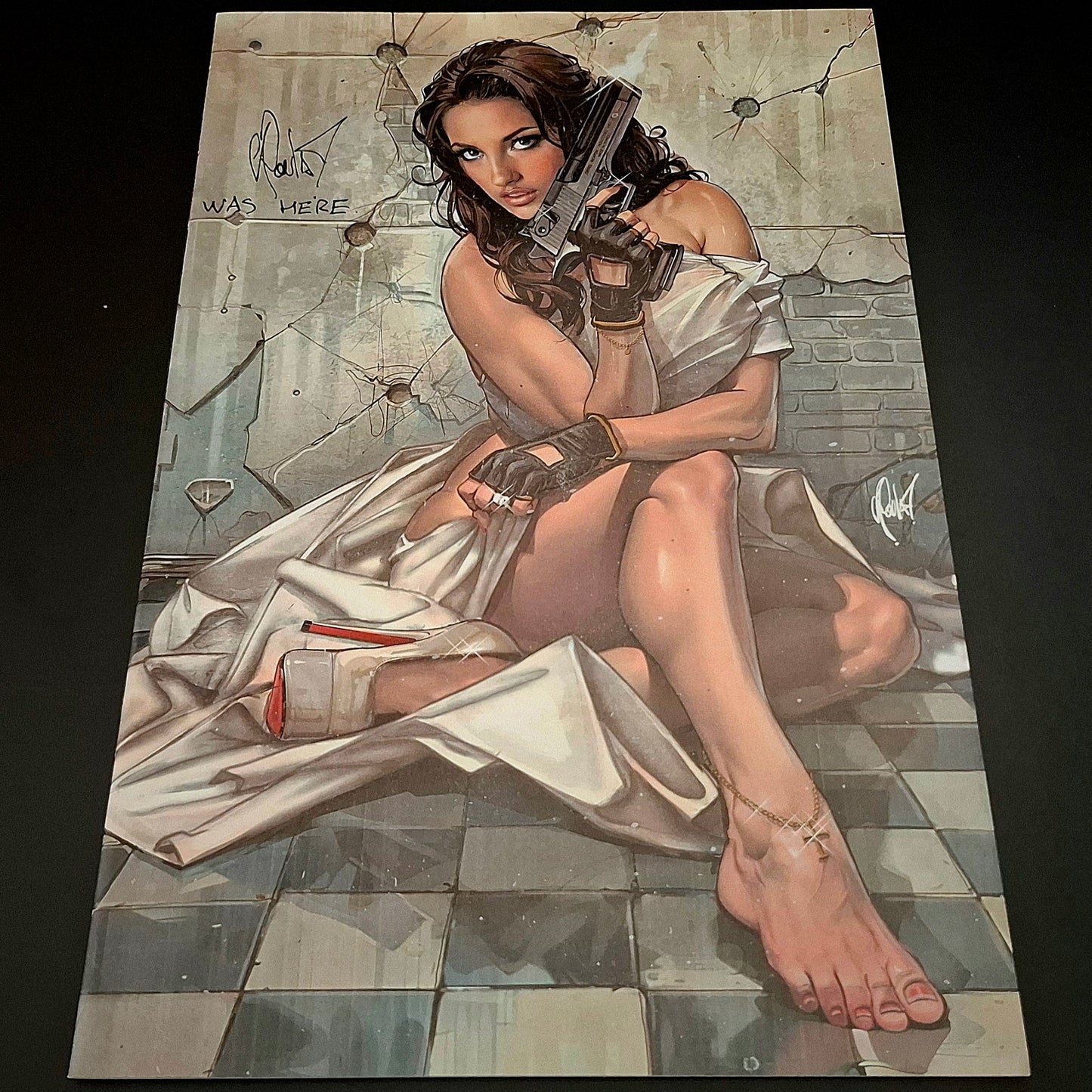 Gun Honey : Collision Course #4 variant virgin cover exclusive + Signature de Cedric Poulat (COA)