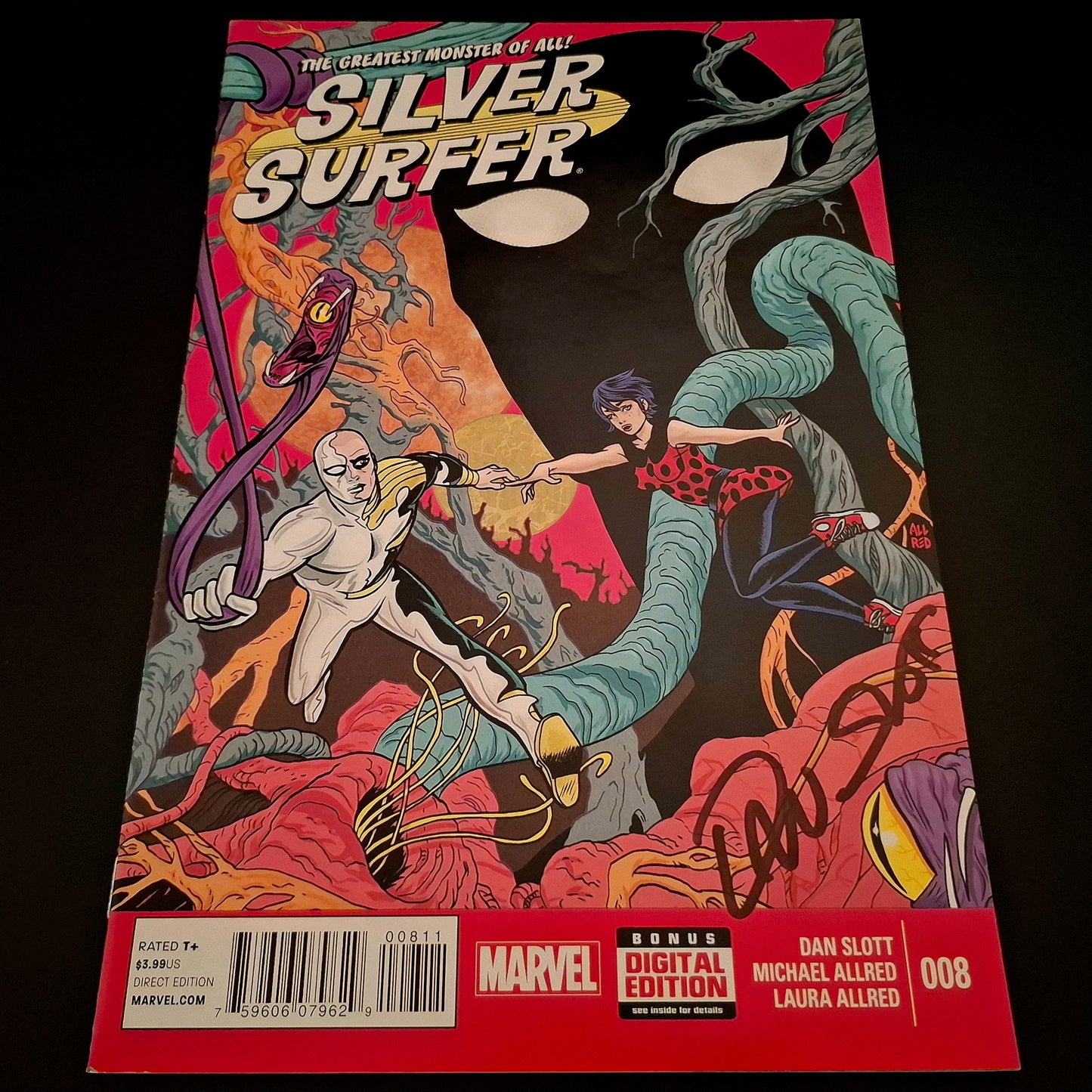 Silver Surfer #8 + Signature de Dan Slott (COA)