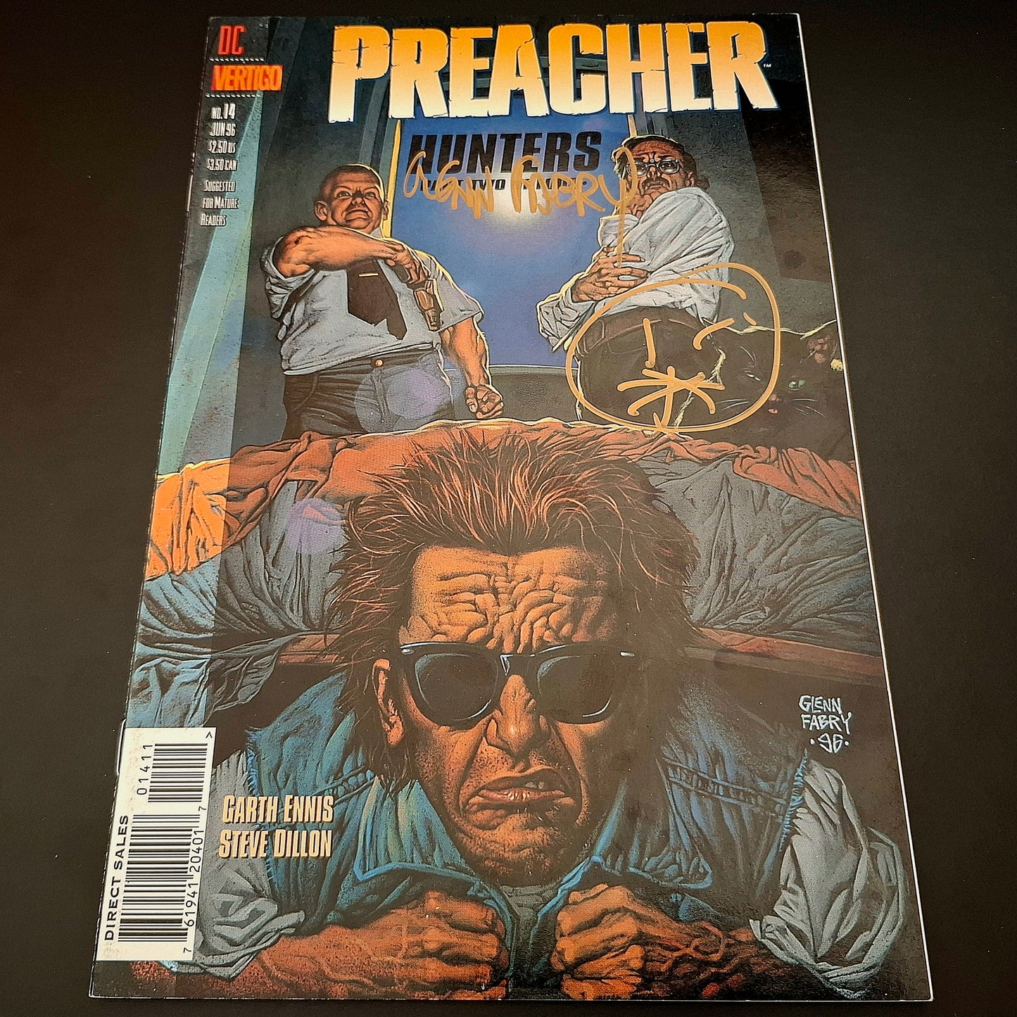 Preacher #14 + Signature et remark de Glenn Fabry (COA)
