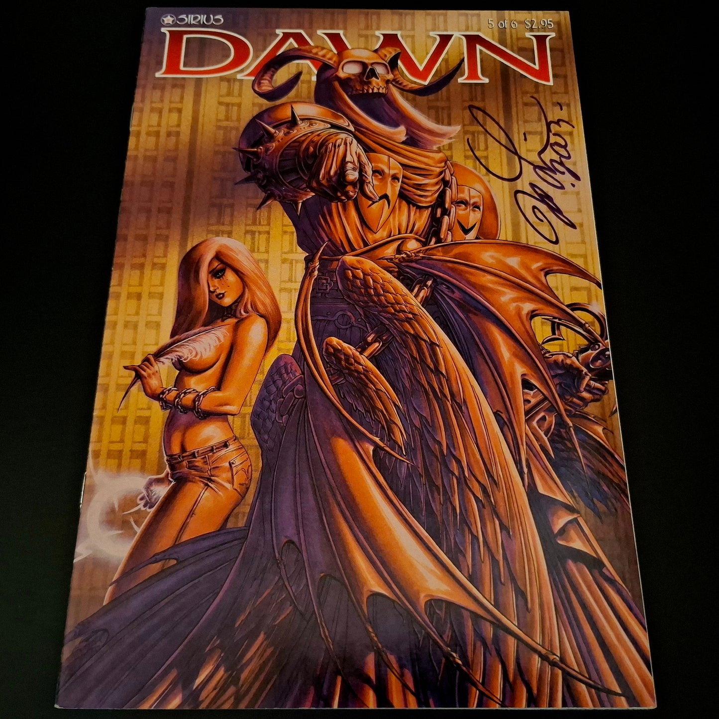 Dawn #5 + Signature de Joseph Michael Linsner (COA)