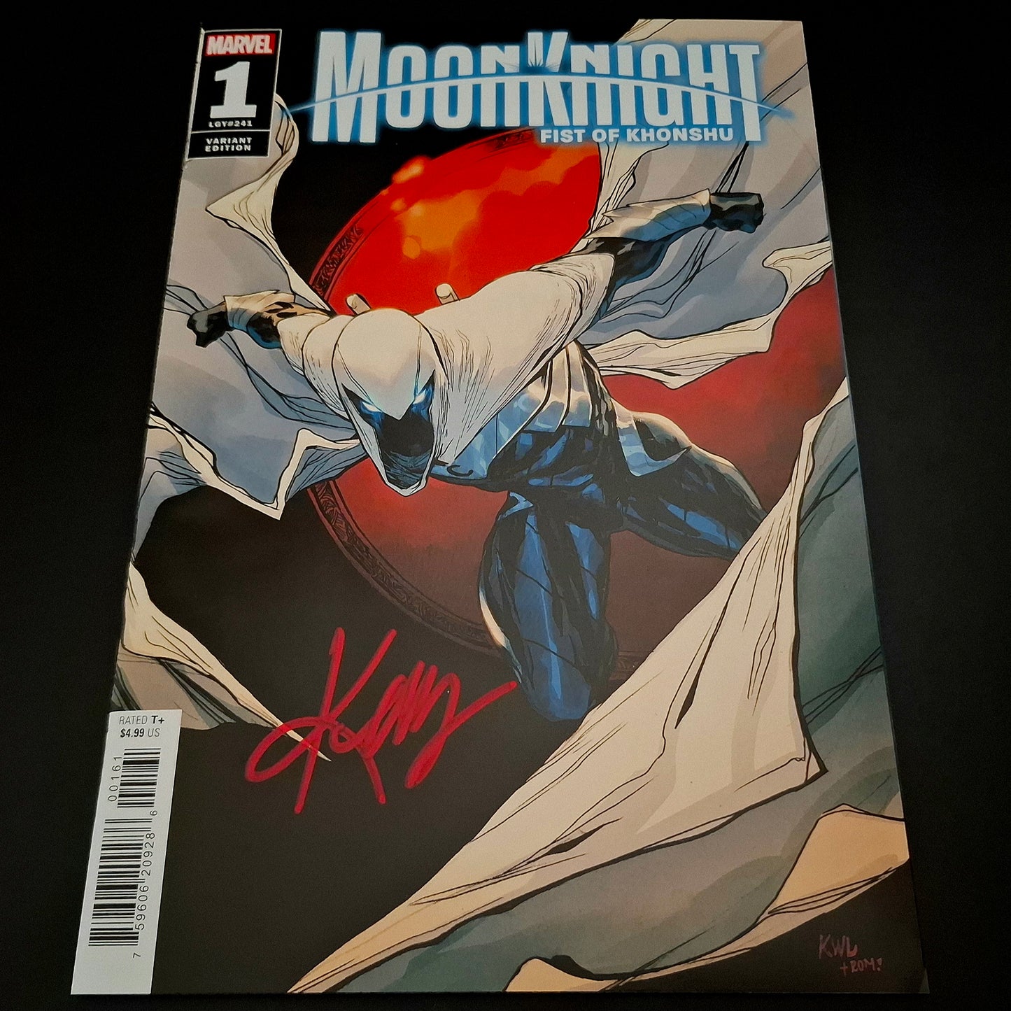 Moon Knight : Fist of Khonshu #1 variant cover + Signature de Ken Lashley (COA)