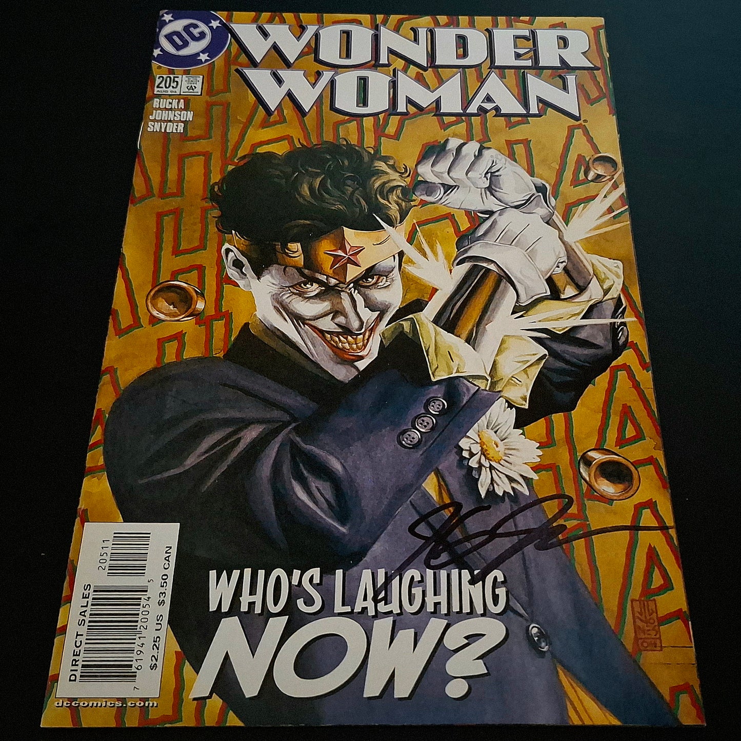 Wonder Woman #205 + Signature de J.G. Jones (COA)