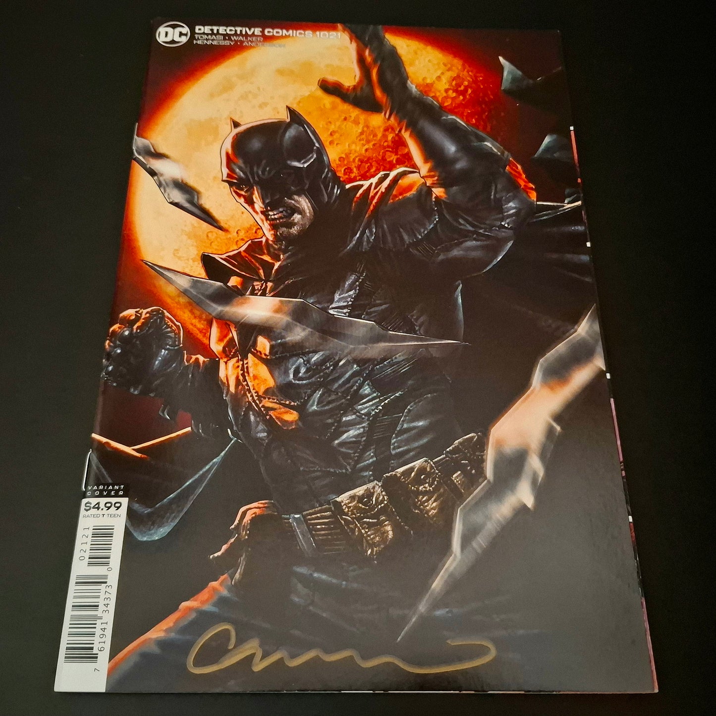 Detective Comics #1021 variant cover + Signature de Lee Bermejo (COA)