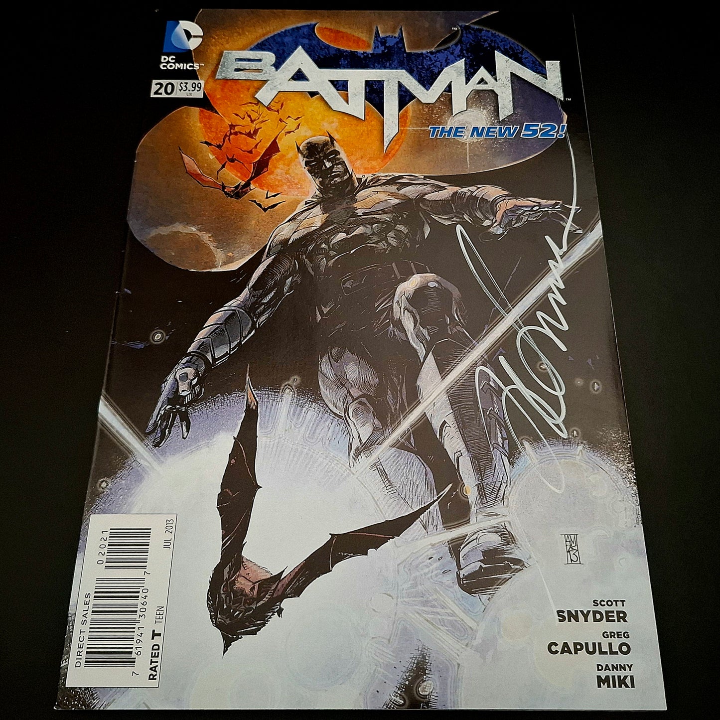 Batman #20 variant cover + Signature de Alex Maleev (COA)