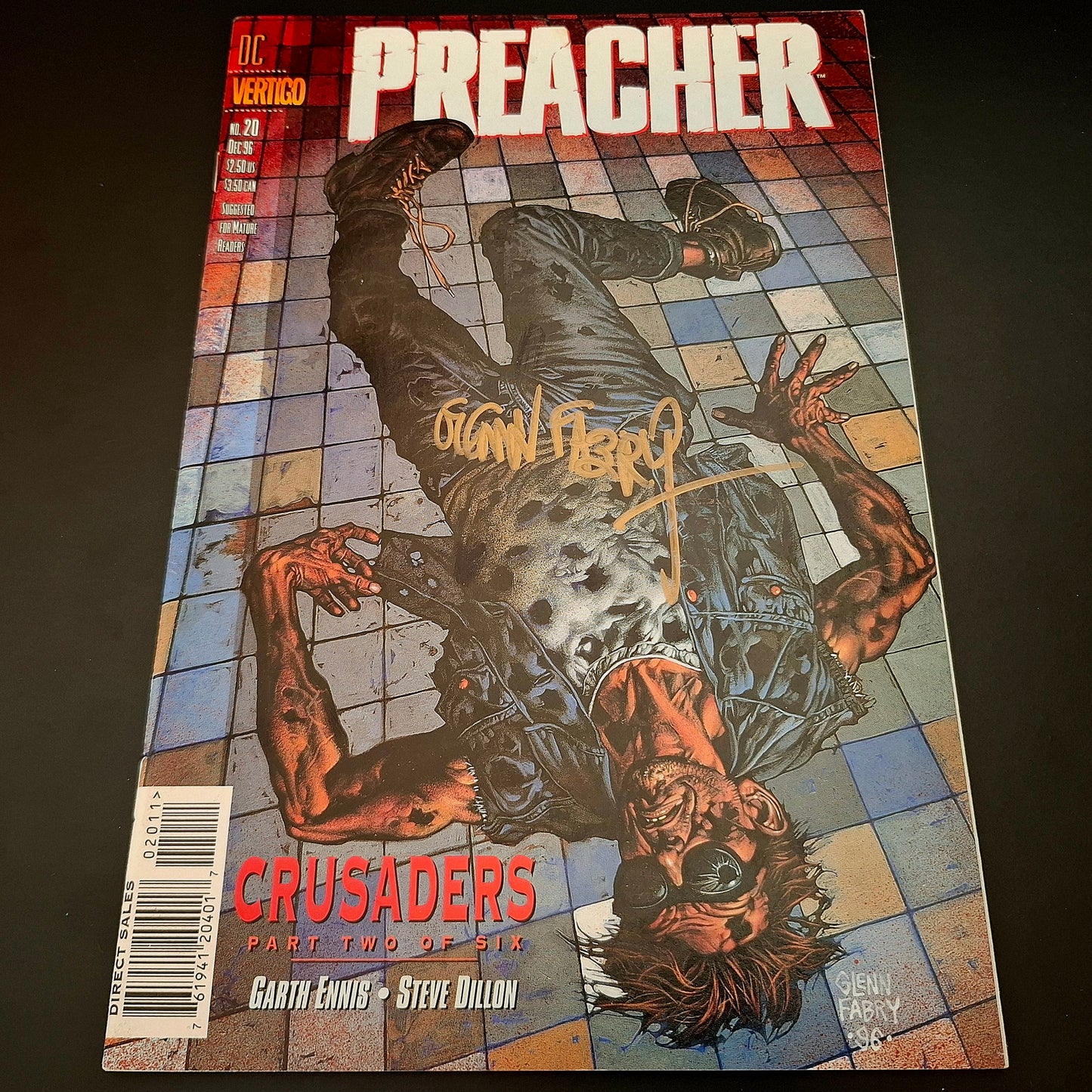 Preacher #20 + Signature de Glenn Fabry (COA)