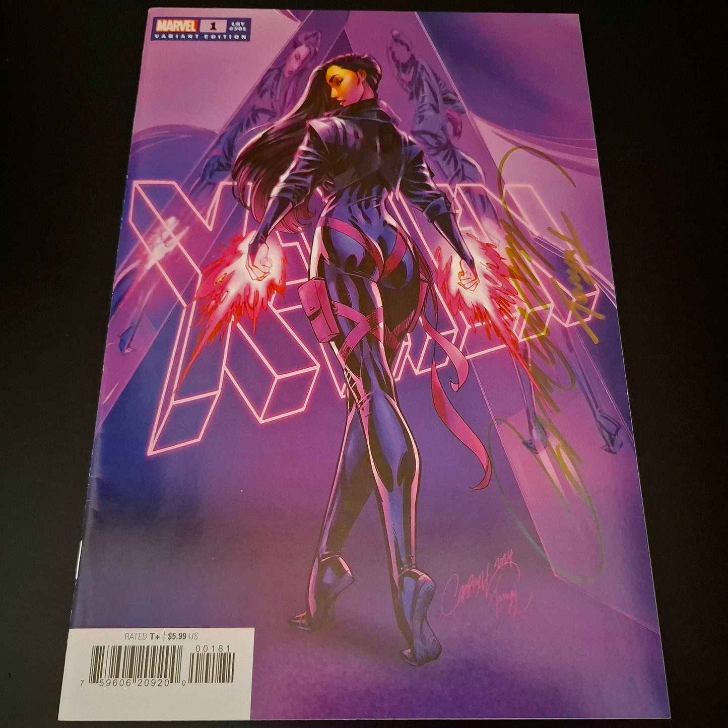 X-men #1 variant cover + Signature de J’ Scott Campbell et Tanya lehoux (COA)
