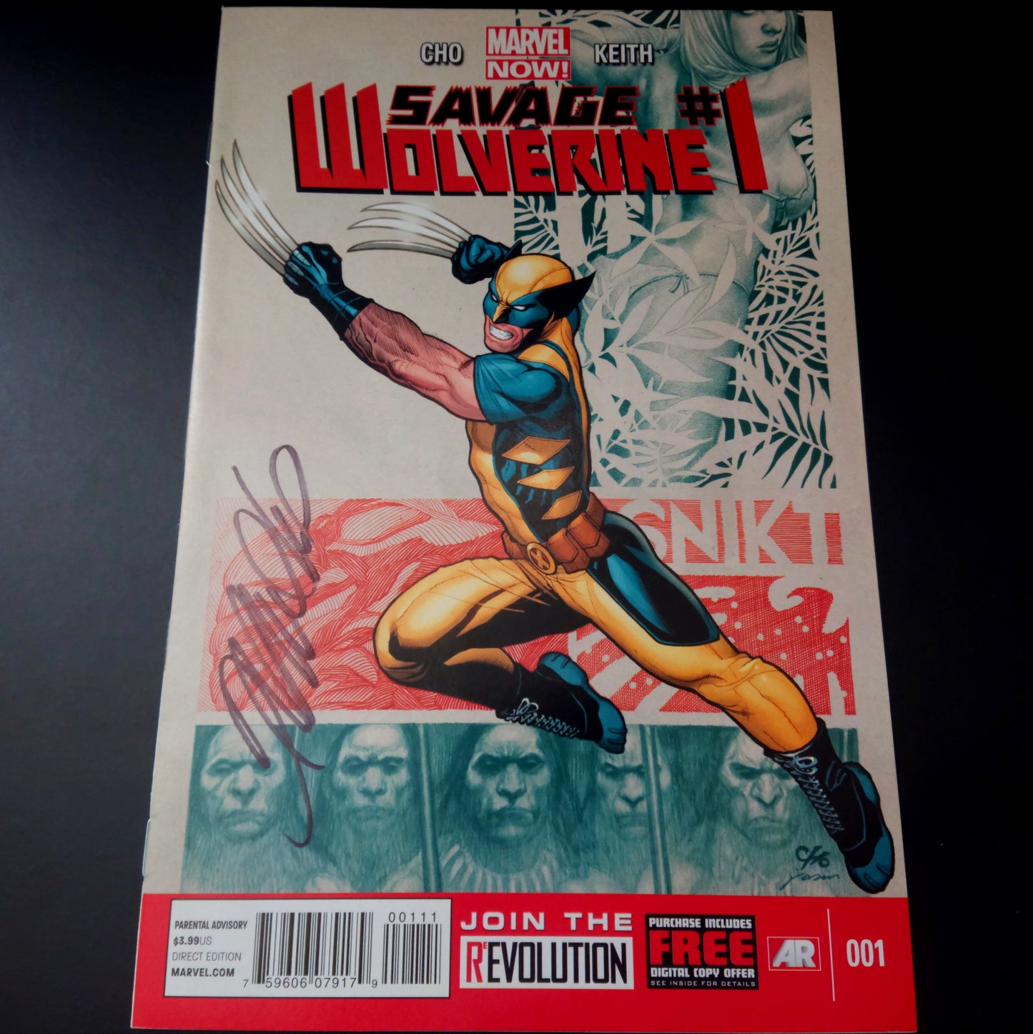 Savage Wolverine #1 + signature de Frank Cho (COA)