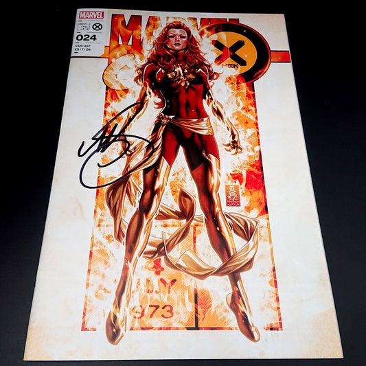 X-men #24 variant cover exclusive + signature de Mark Brooks (COA)