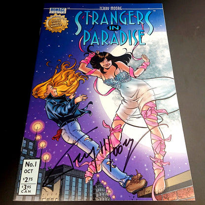 Strangers in Paradise #1 + signature de Terry Moore (COA)