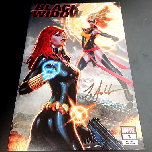 Black Widow #1 variant cover exclusive + signature de Jay Anacleto