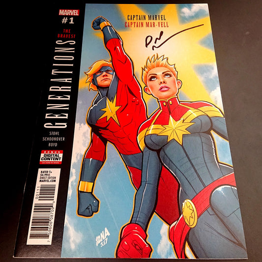 Generations : Captain Marvel & Captain Mar-Vell #1 + signature de David Nakayama