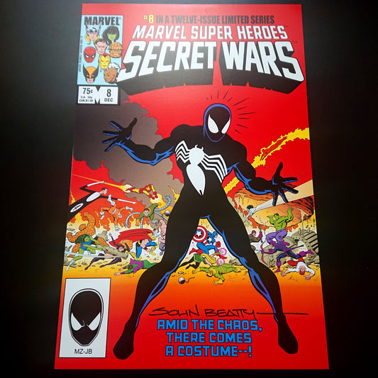 Print d'artiste : Secret Wars #8 + signature de John Beatty (COA)