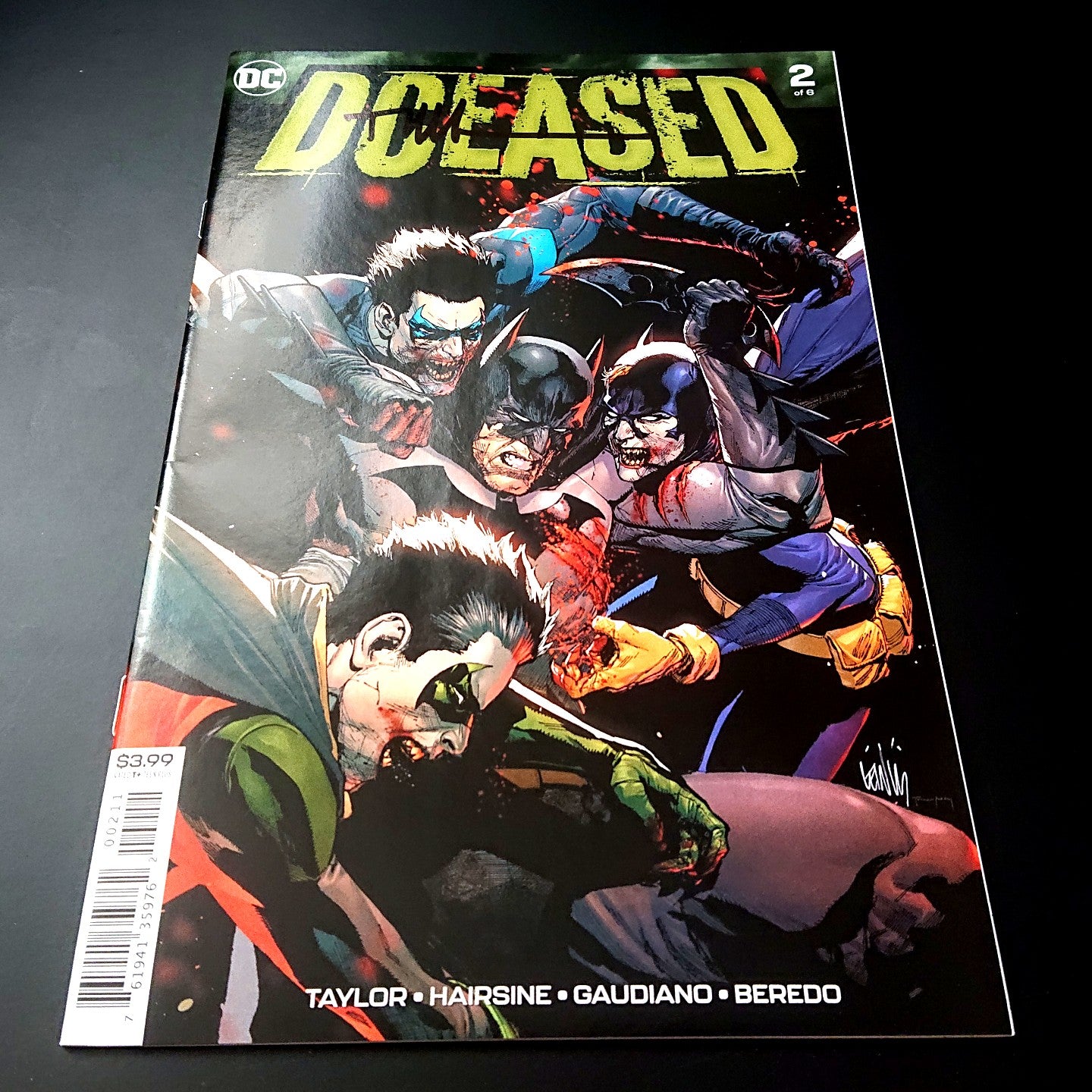 Dceased #2 + signature de Trevor Hairsine (COA)