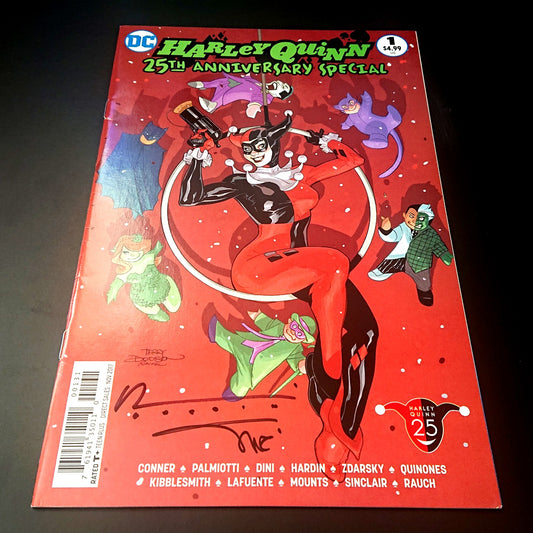 Harley Quinn 25th Anniversary Special #1 variant cover + signature de Chad Hardin et Alex Sinclair