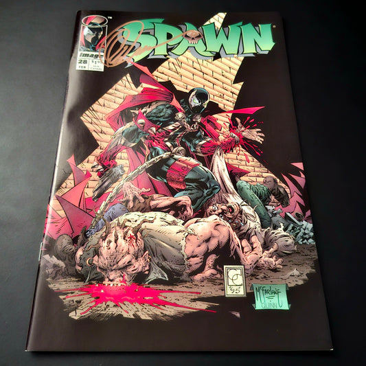 Spawn #28 + Signature de Greg Capullo (COA)