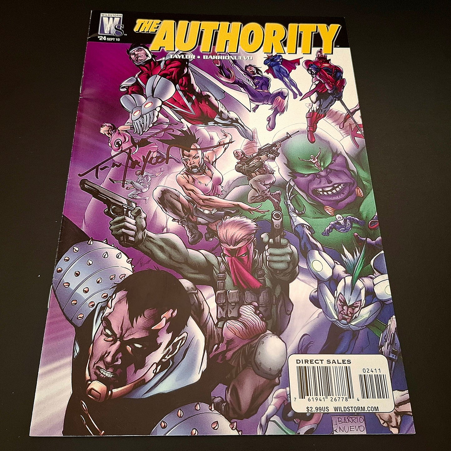 Autority #24 + signature de Tom Taylor (COA)