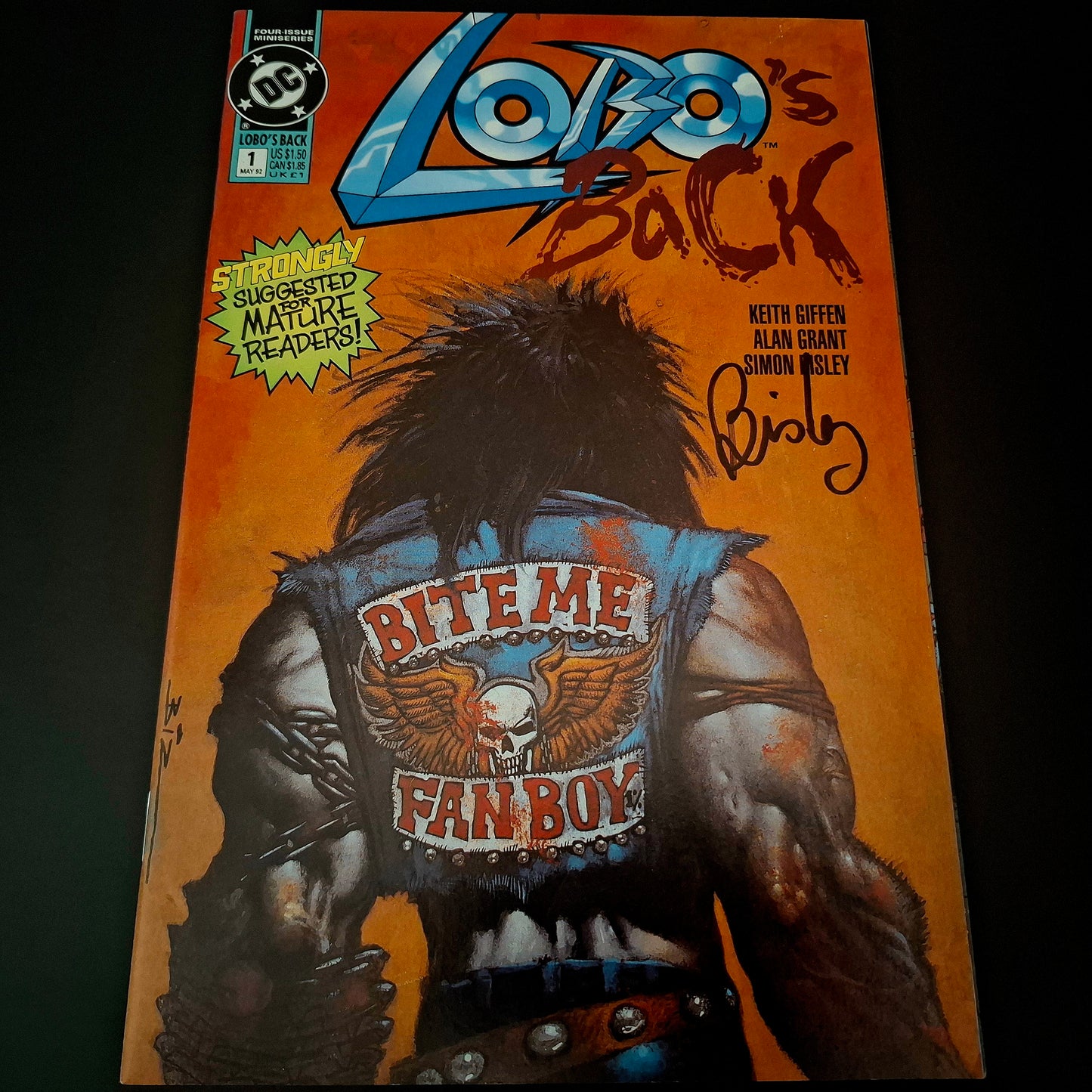 Lobo's Back #1 + Signature de Simon Bisley (COA)