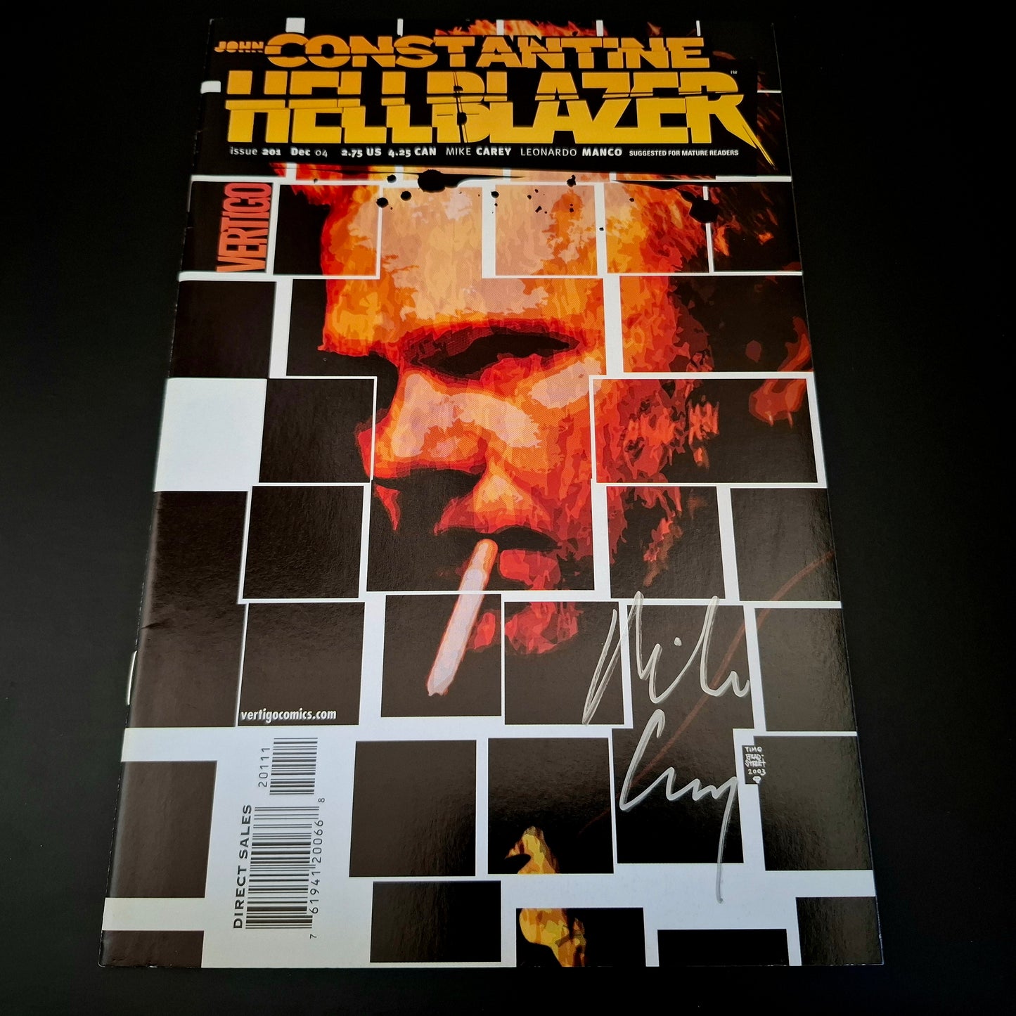 Hellblazer #201 + Signature de Mike Carey (COA)