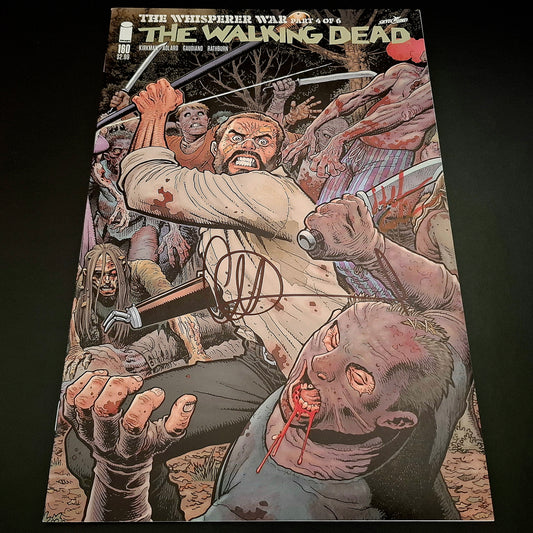 Walking Dead #160 variant cover + Signature de Charlie Adlard et Stefano Gaudiano (COA)