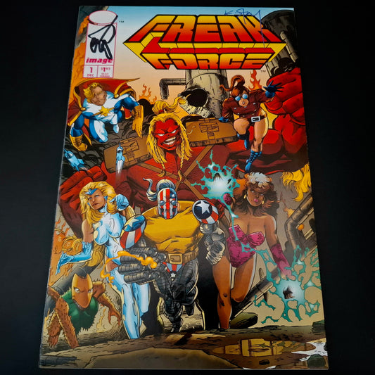 Freak Force #1 + Signature de Erik Larsen et Karl Story (COA)