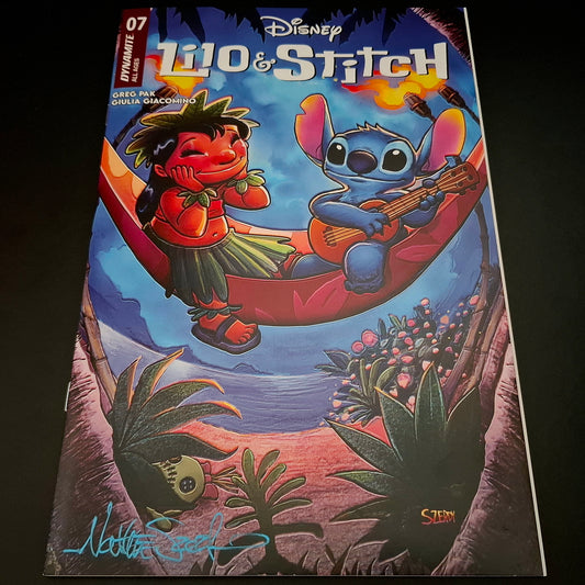 Lilo & Stitch #7 variant cover exclusive + Signature de Nathan Szerdy (COA)