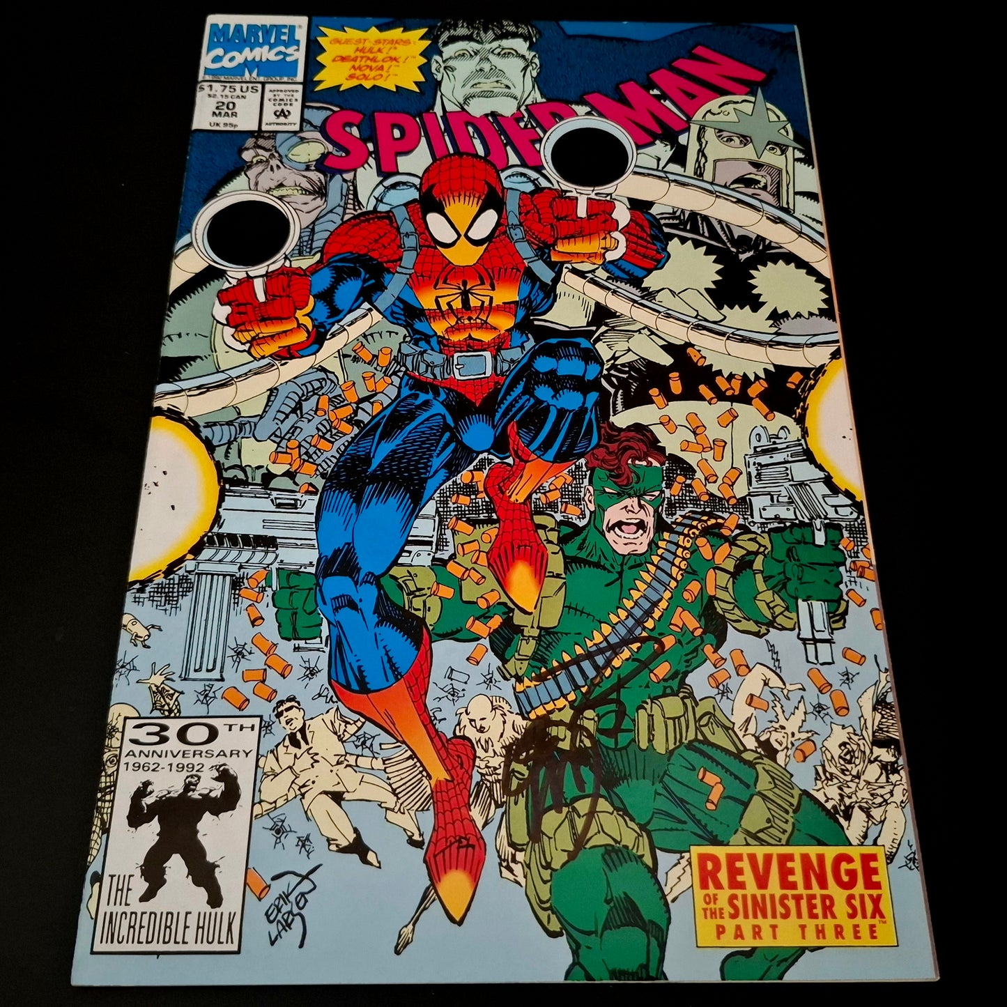 Spider-Man #20 + Signature de Erik Larsen (COA)