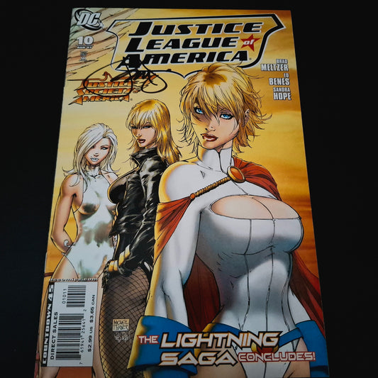 Justice League of America #10 + Signature de Peter Steigerwald (COA)