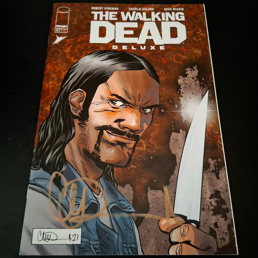 Walking Dead : Deluxe #27 variant cover + Signature de Charlie Adlard (COA), 1st app 🔑