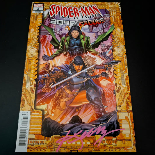 Spider-Man 2099 : Exodus #2 variant cover + Signature de Ken Lashley (COA)
