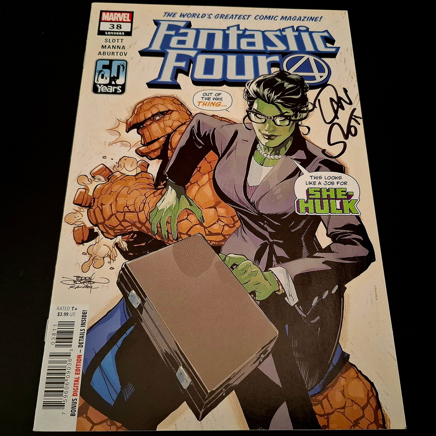 Fantastic Four #38 + Signature de Dan Slott (COA)