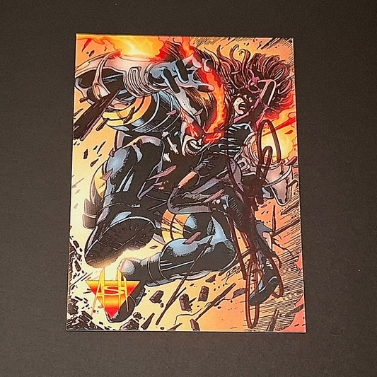 Carte Dynamic Forces : Ash + Signature de George Perez