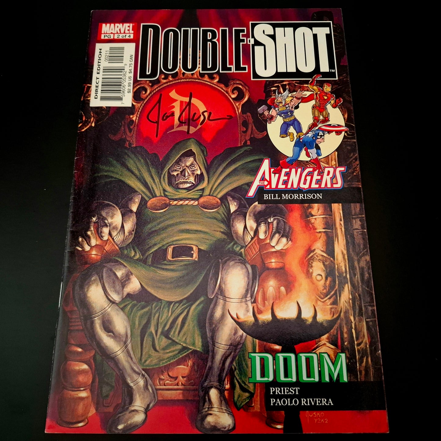 Double-Shot #2 + Signature de Joe Jusko (COA)