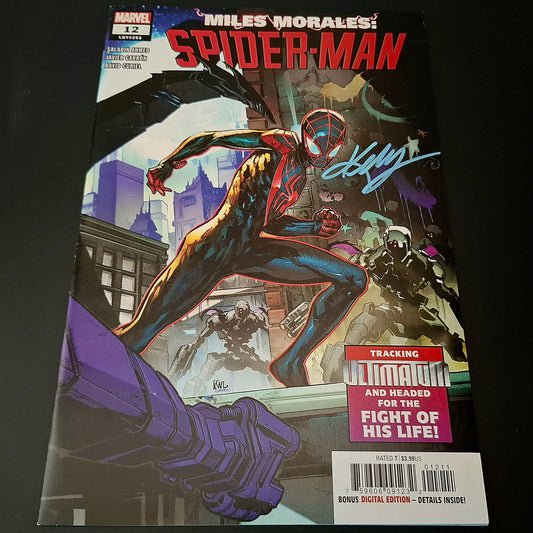 Miles Morales : Spider-man #12 + Signature de Ken Lashley (COA)
