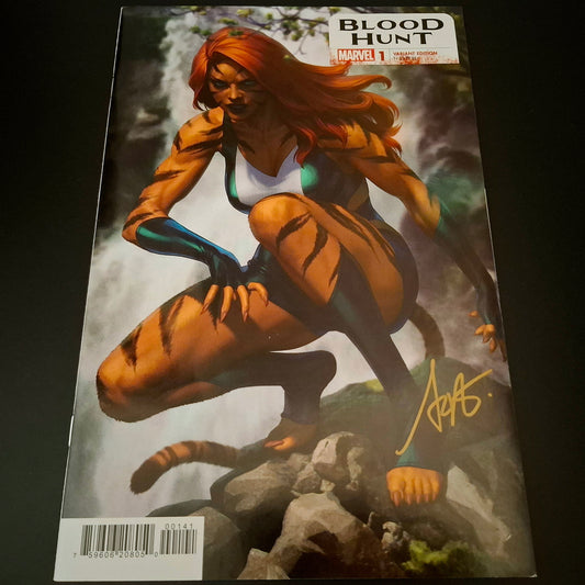 Blood Hunt #1 variant cover + Signature de Artgerm (COA)