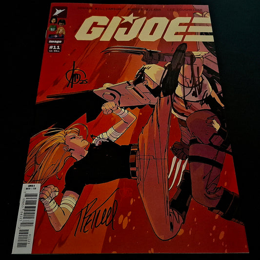 GI JOE #11 variant cover + Signature de Joshua Williamson, Andrea Milano et Tom Reilly (COA)