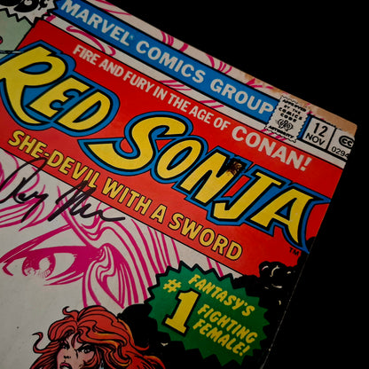 Red Sonja : She-Devil with a sword #12 + Signature de Roy Thomas