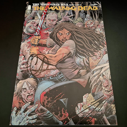 Walking Dead #157 variant cover + Signature de Charlie Adlard et Stefano Gaudiano (COA)