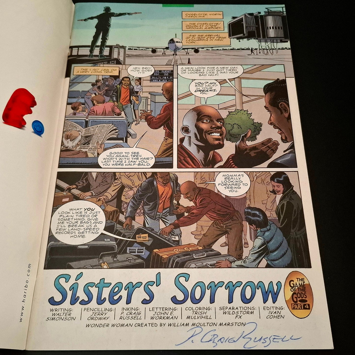 Wonder Woman #192 + signature de Adam Hughes et P. Craig Russell (COA)