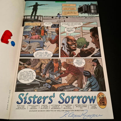 Wonder Woman #192 + signature de Adam Hughes et P. Craig Russell (COA)