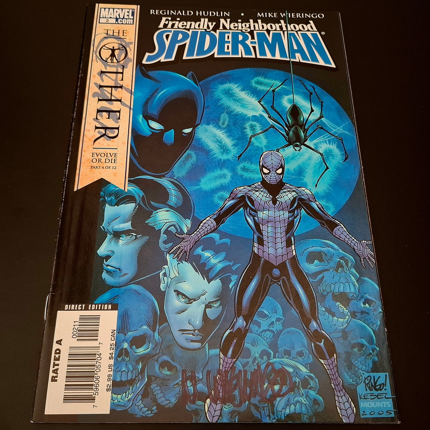 Friendly Neighborhood Spider-Man #2 + Signature de Mike Wieringo (COA)