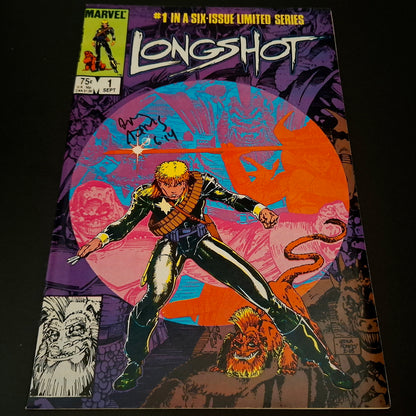 Longshot #1 + Signature de Arthur Adams (COA), 1st app 🔑