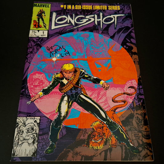 Longshot #1 + Signature de Arthur Adams (COA), 1st app 🔑