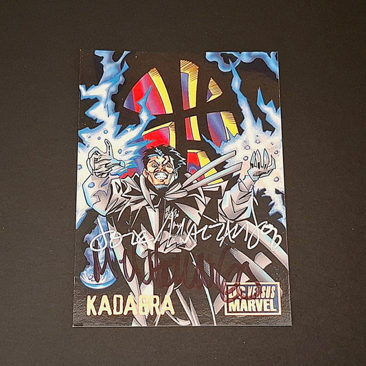 Carte DC versus Marvel : KADABRA + Signature de Jose Marzan Jr et Mike Wieringo