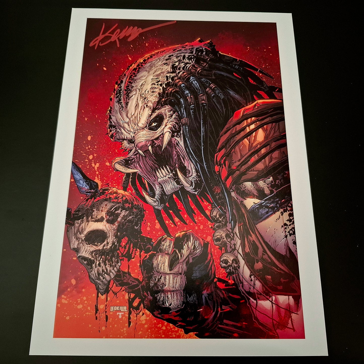 Predator, Print d’artiste + Signature de Ken Lashley (COA)