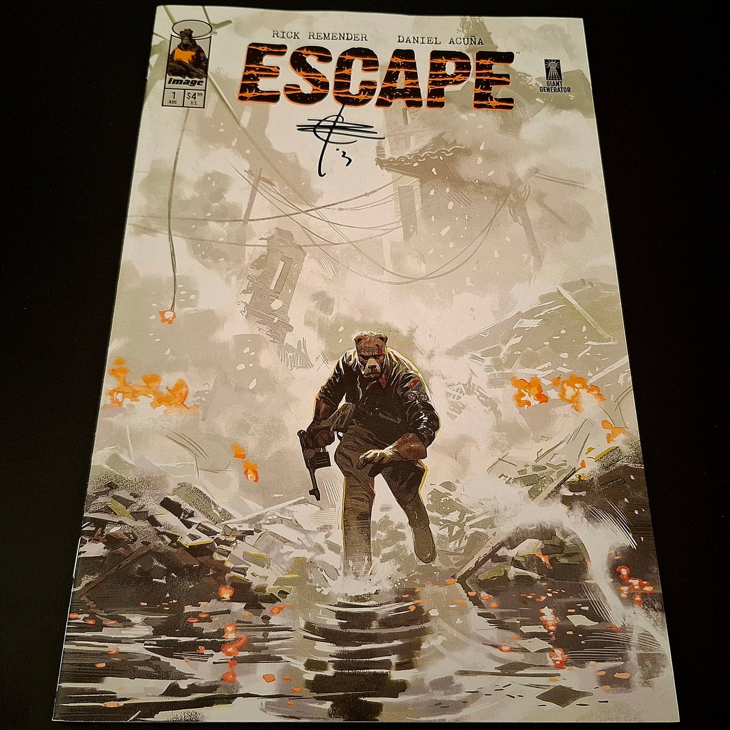 Escape #1 + Signature de Rick Remender (COA)